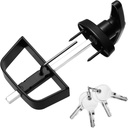 Shed Door Latch, Safe and Durable, Premium Shed Locks with 4 Keys, Widely Use, T-Handle Lock Kit for Storage Barn, Chicken Coops, Camper, Easy to Install, 4½" and 5½" Stem