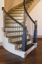 Red Oak 8070-60 inch Bullnosed Wood Tread for Stair Remodel