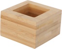 Japanese Square Wooden Sake Cup Creative Water Drinking Holder for Home Bar Kitchen Wood Material Sturdy Sushi Holder Khaki Box for Japanese Cuisine Restaurants