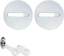 Bidet Bolt Cover Compatible with Luxe Bidet Neo 185&120 - Bidet & Bidet Parts Attachment to Prevent The Accumulation of Dust (2)