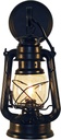 Muskoka Lifestyle Products Black Rustic Wall Sconce Lantern, Farmhouse Wall Light Fixture for Bedroom, Kitchen, Living Room, Black Finish Small