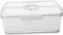 Sturdy Material Bread Box Kitchen Containers Lid Vegetable Fruit Container Fridge Food Storage Fresh Keep Box