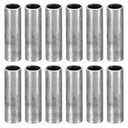 PATIKIL M6 Steel Spacers, 12 Pcs Metal Spacers Steel 6mm ID x 8mm OD x 26mm L Carbon Steel Spacer Screw Standoff Round for 1/4in or M6 Screw Bolts